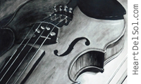 My Artwork: Ink Violin Paint